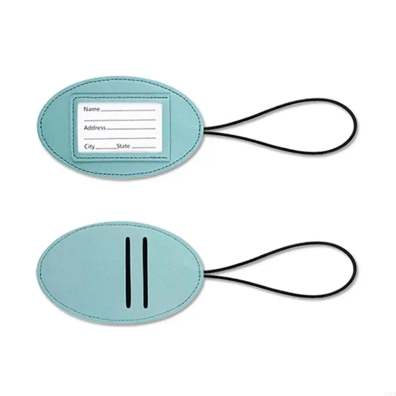 

Durable PU Suitcase Label with Adjustable Elastic Strap Suitable for Airport Train Station and Hotel Use 547A