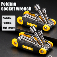Folding Allen Wrench Set, Standard & Allen Key Set Tool 1 Pack Portable Hex Key Set for All Business and Home Purposes