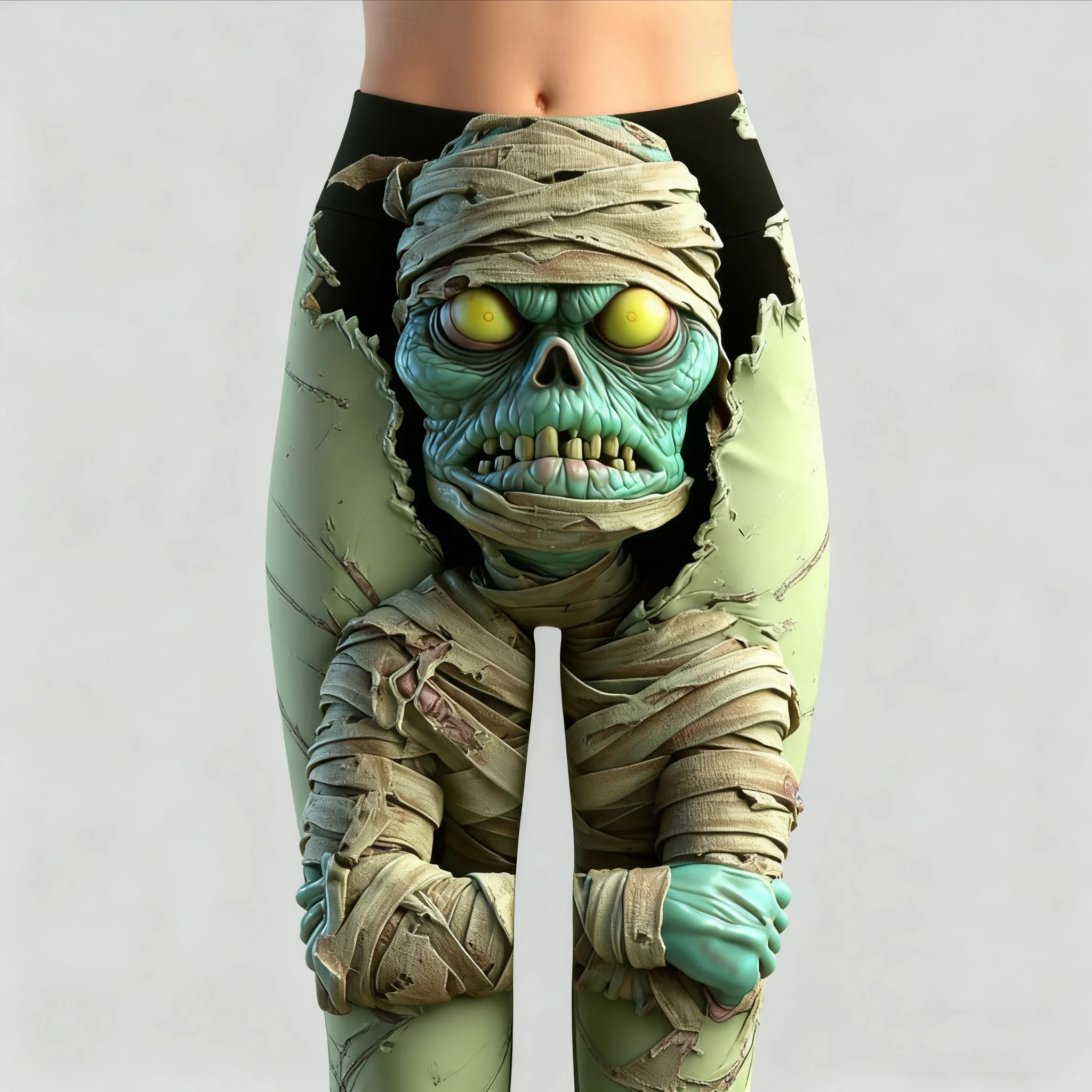 

Autumn Winter Halloween Elements Women's Yoga Pants 3D Zombie Print Fashion Tight Pants Outdoor Gym Fitness Sports Women Clothes