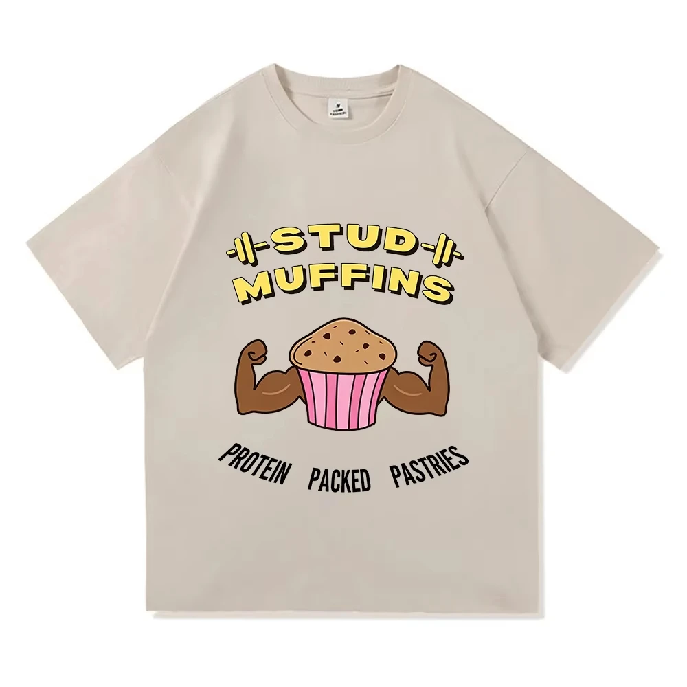 Bad Counselors Stud Muffins T-shirt Unisex Streetwear Loose Short Sleeve Summer Female Tshirts Casual Cotton Soft Graphic Tees