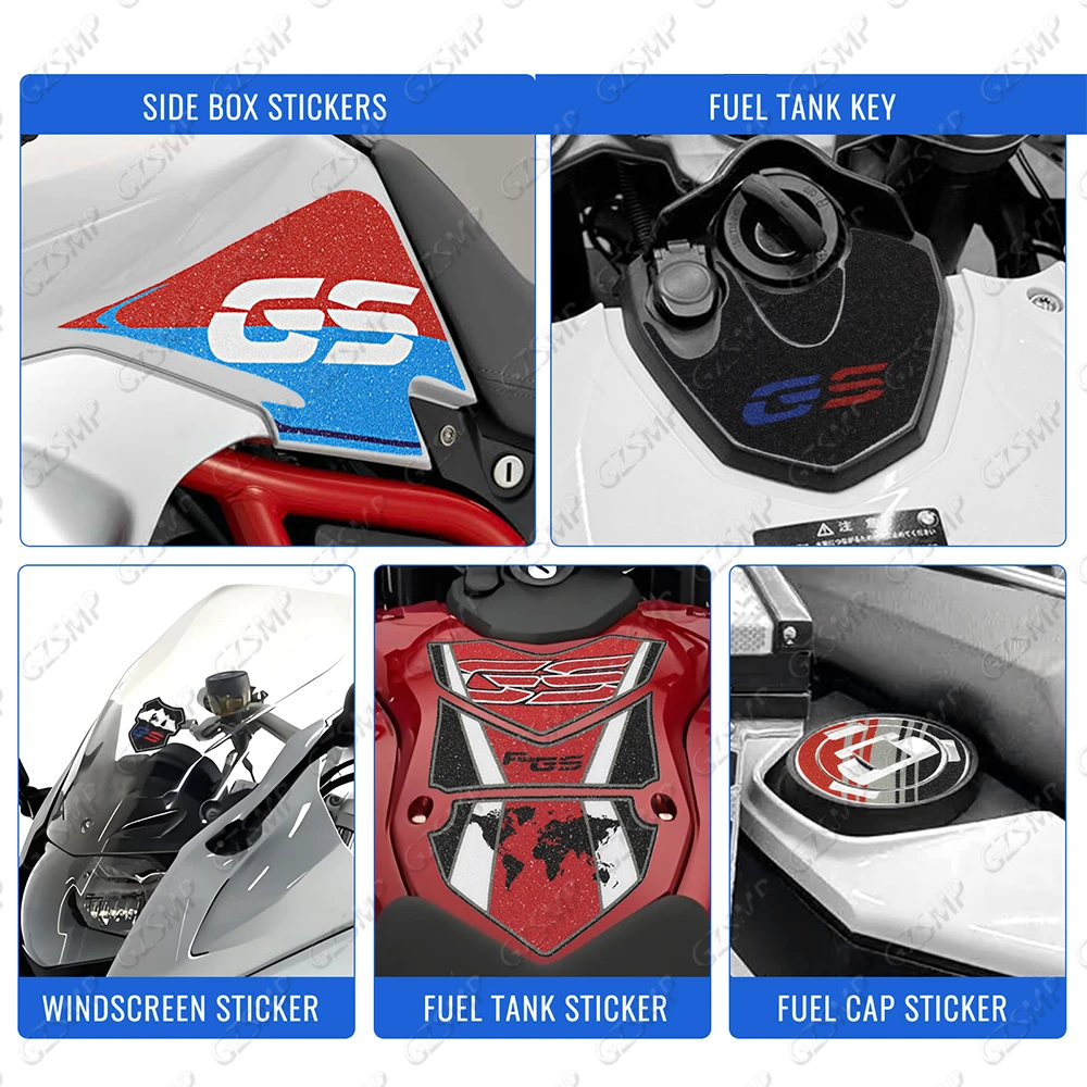 

Motorcycle Tank Pad Stickers Protector Gas Fuel Oil Knee Frosted Decals Kit Fit for BMW F700GS F700 F 700 GS 2013-2017