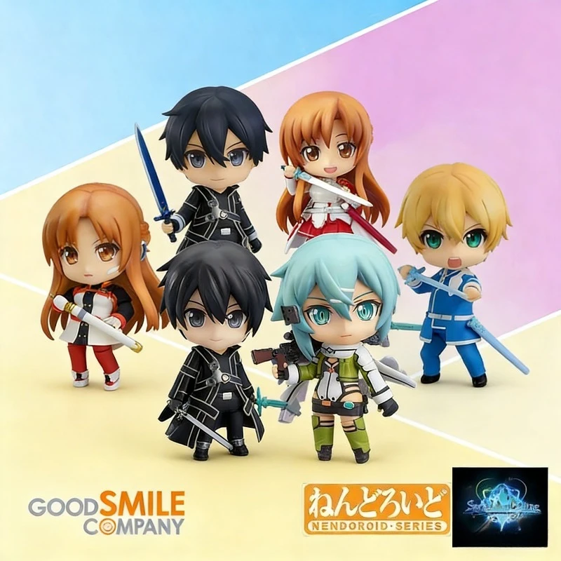 

Оригинальная коллекционная фигурка GSC Nendoroid Sword Art Online, серия №452, Асада Шино/Кирито, из ПВХ, с подвижными суставами, модель для демонстрации