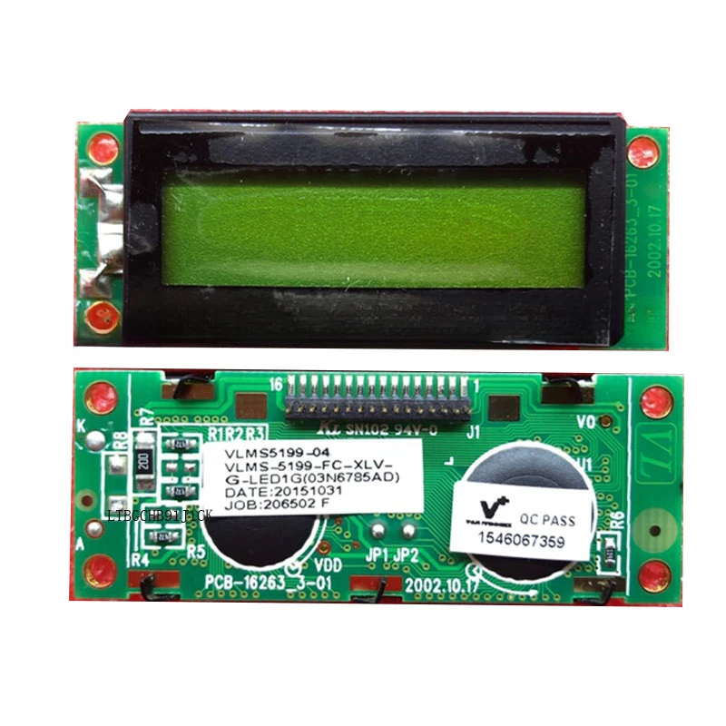 

VLMS5199-04 1602 PCB16263 ЖК-экран промышленного дисплея