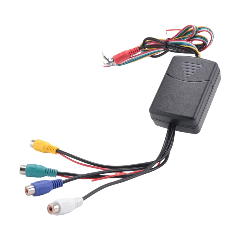 ABLL-4 カメラで 1 ビデオ制御画像コンバイナチャンネルコンバータボックスアクセサリー車の運転システムフロントリア左右