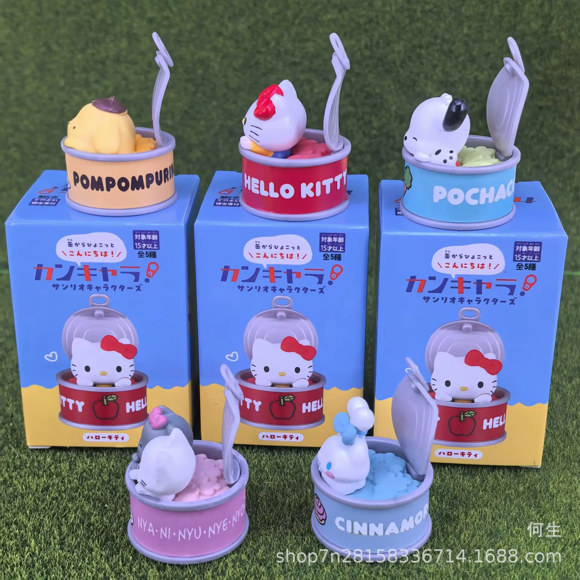 Niedliche Sanrio-Figuren in einer Dose: Hello Kitty, Pompompurin Mystery Blind Box Geschenke, Spielzeugmodelle, Anime-Figuren, Sammelornamente – Detail 5