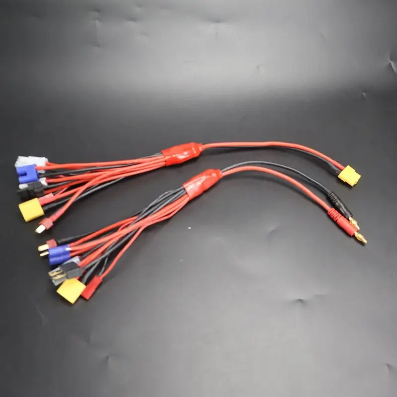 Rc Charger Adapter Connector 8 In 1 Charger 4.0mm Banana Xt60 Trx Tamiya Lipo For Rc Car Drone Imax B6 B6ac Battery Cable