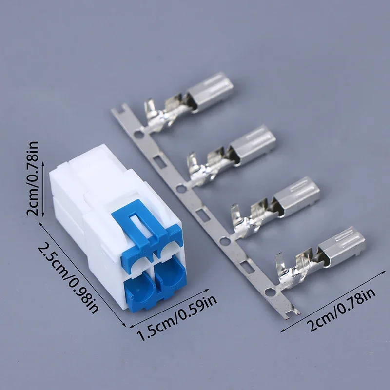 1Set 4-Pin Power Connector Plug For IC-7000 IC-7100 IC-7400 IC-7600 YAESU FT-450 KENWOOD TS-480 Radio DIY Cable Plug