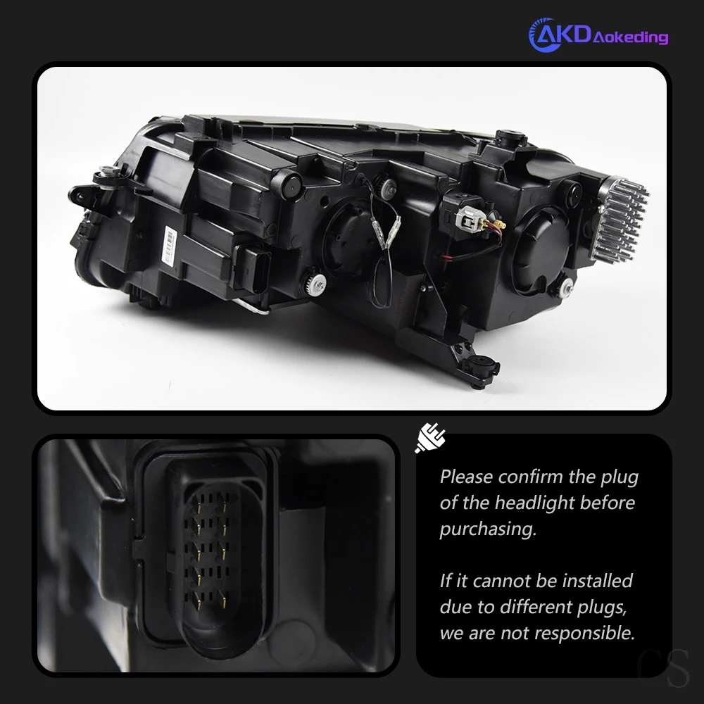 Headlight For VW Tiguan LED Headlights 2017-2020 Head Lamp Car Styling DRL Signal Projector Lens Automotive Accessories  Front image 4