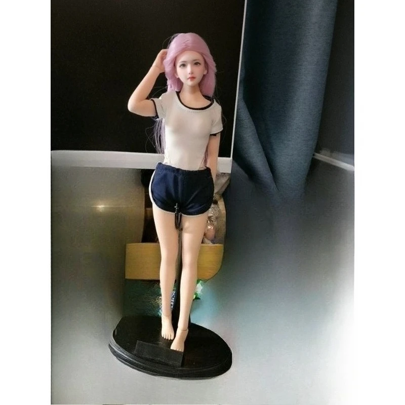 

1/6 Scale Asia Style Connecting Foot Medium Breast Body Seamless Female Model 12'' Soldier Body Toys Customized