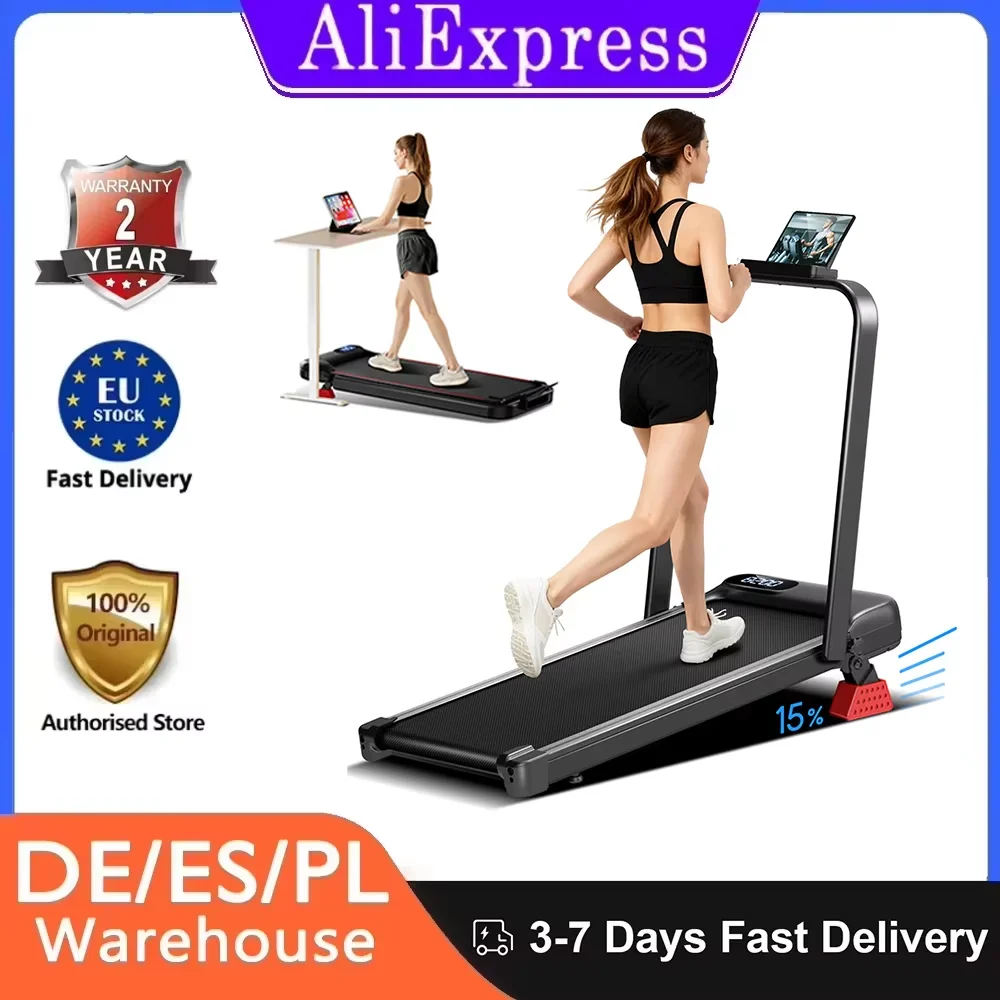 Tapis roulant Robore U18F, inclinaison de 15 %, vitesse maximale de 10,5 km/h, moteur de 2,5 CV, 3 niveaux d'inclinaison, capacité de 136 kg, écran LED, faible niveau sonore