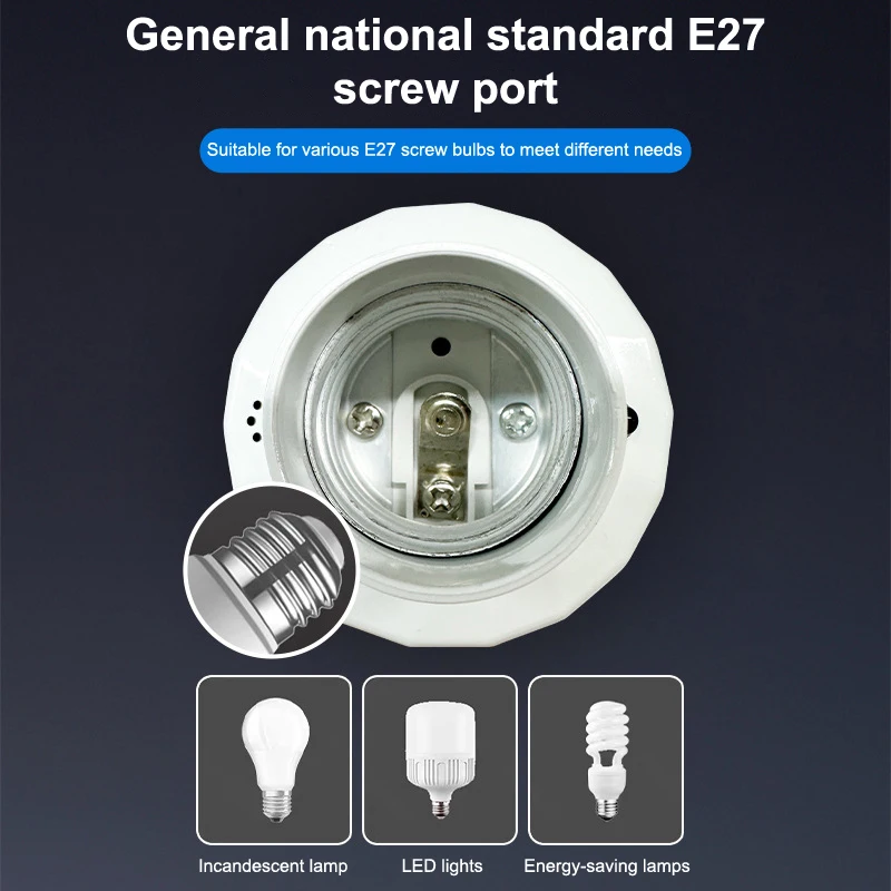 

1pc Wireless Smart Remote Control Lamp Holder Cap E27 Remote Control Lamp Head Socket Lamp Base Intelligent Switch Accessories
