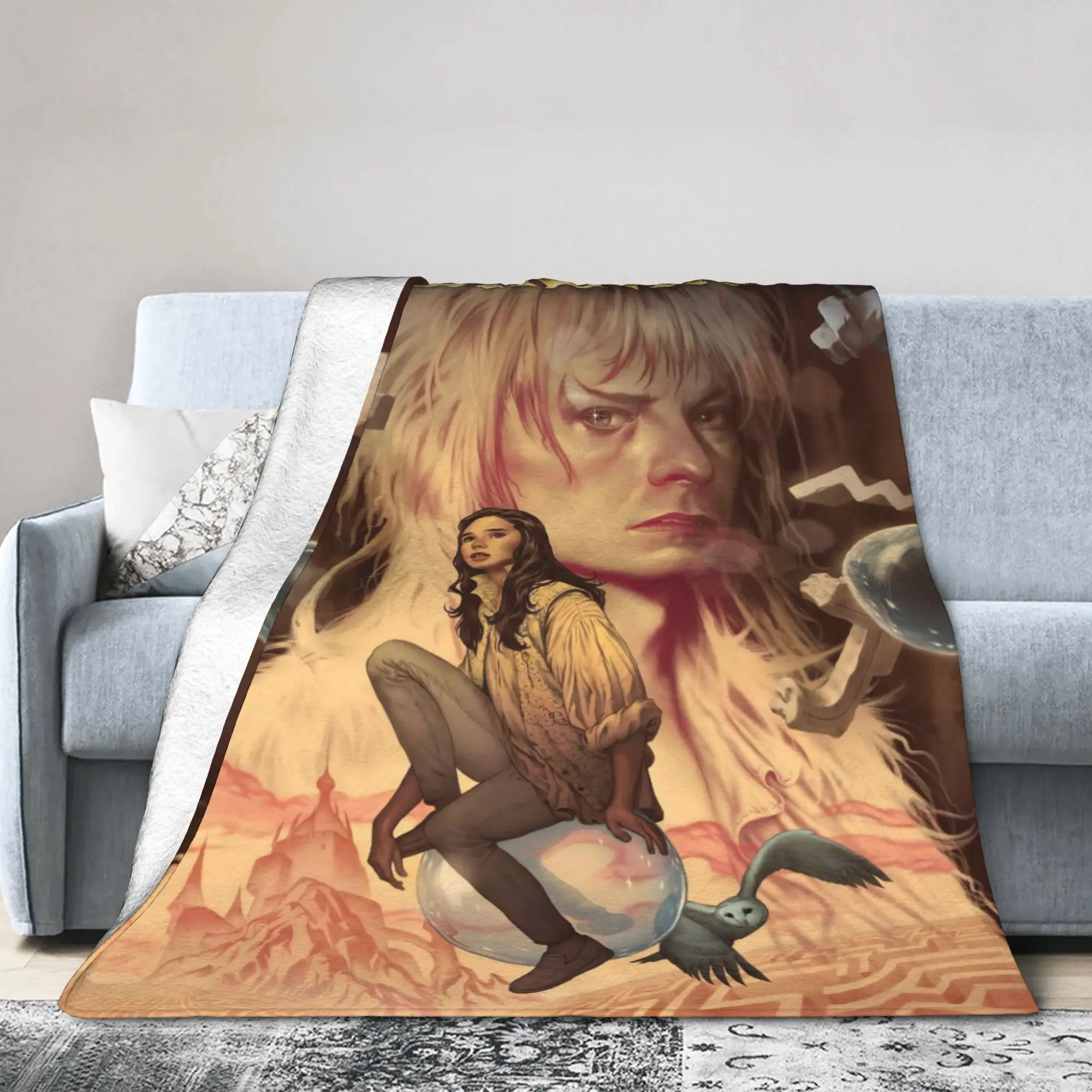 New Arrival Labyrinth Movie Blanket Super Soft Fleece  Cozy Throw Blanket Machine Washable
