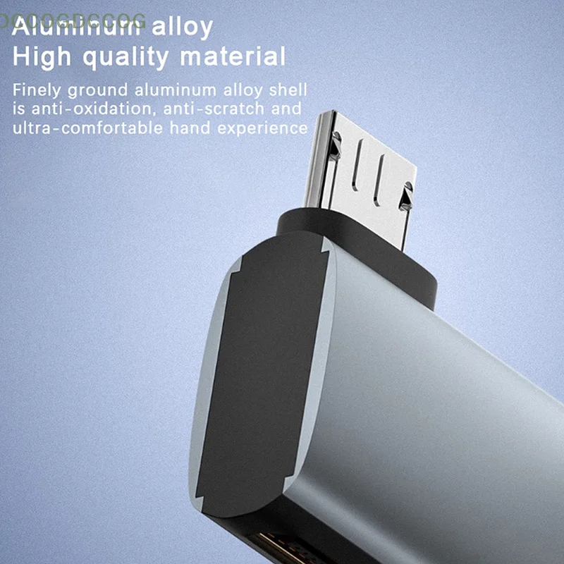 OTG Cable Adapter 4K 90 Degree Left Angle Powered Micro USB  For TV Tablet Fire TV Stick 4K To USB OTG Adapter