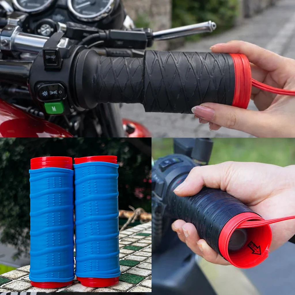 

For Moto Guzzi Breva 850 1100 1200 GRISO BREVA 1100 NORGE 1200 GT8V BREVA 750 V7 Motorcycle Non-Slip Silicone Handlebar Covers