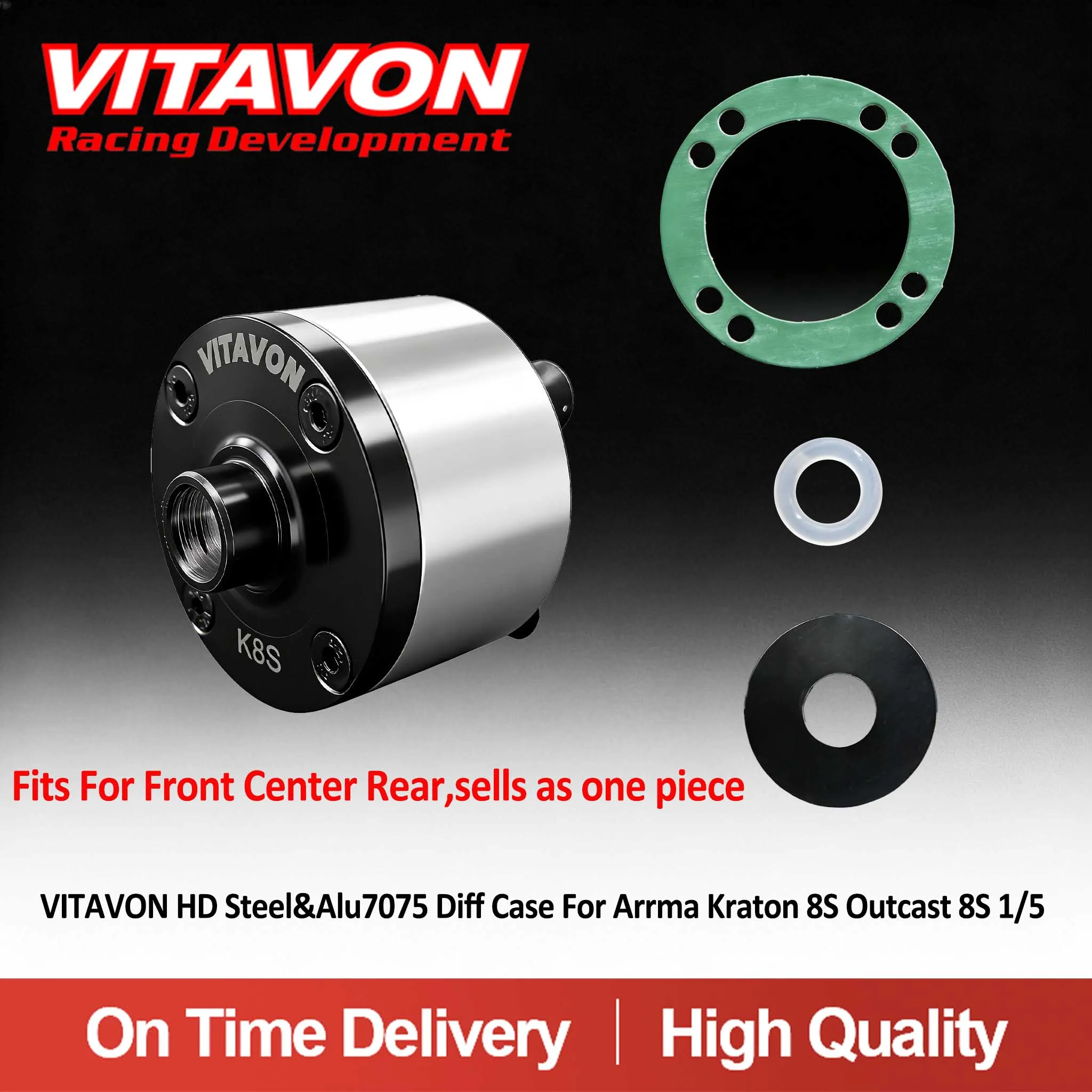 

Vitavon Kraton 8S CNC Alu7075 Diff Case V2 for Arrma Kraton 8S Outcast 8S 1/5