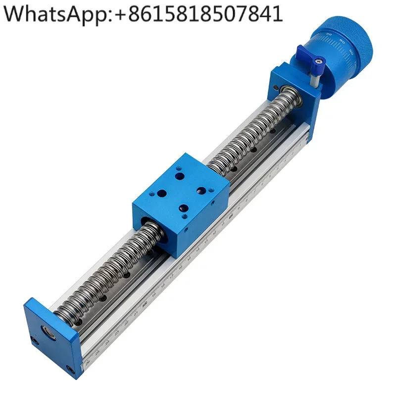 Precision manual miniature heavy-duty slide with graduated locking ball screw linear module guide rail slide