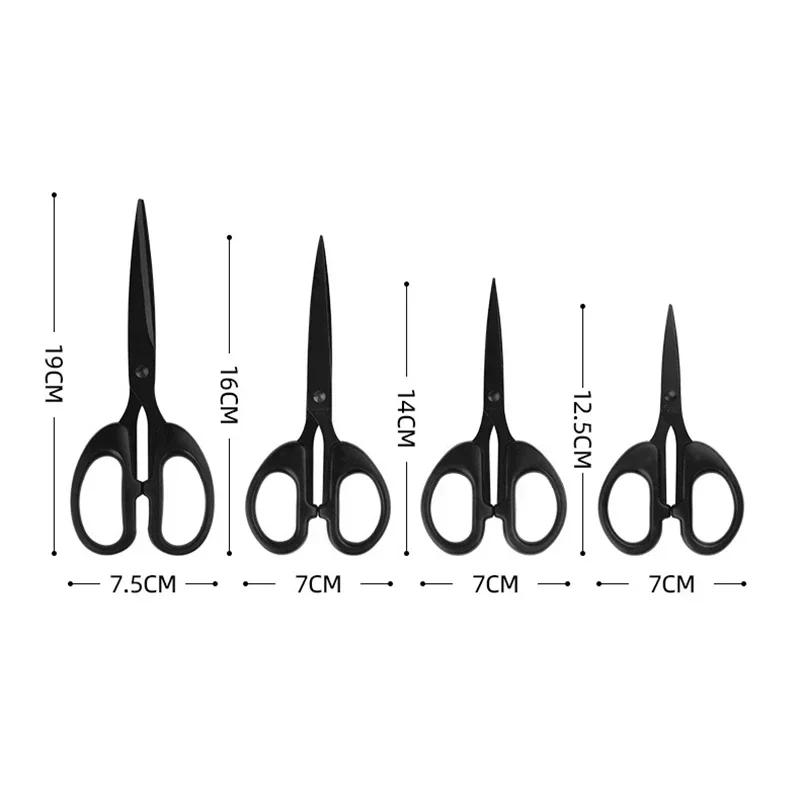 Black Sewing Scissors Tailor Scissors Sewing Shears Embroidery Scissor DIY Tools for Sewing Craft Office Fabric Thread Cutter