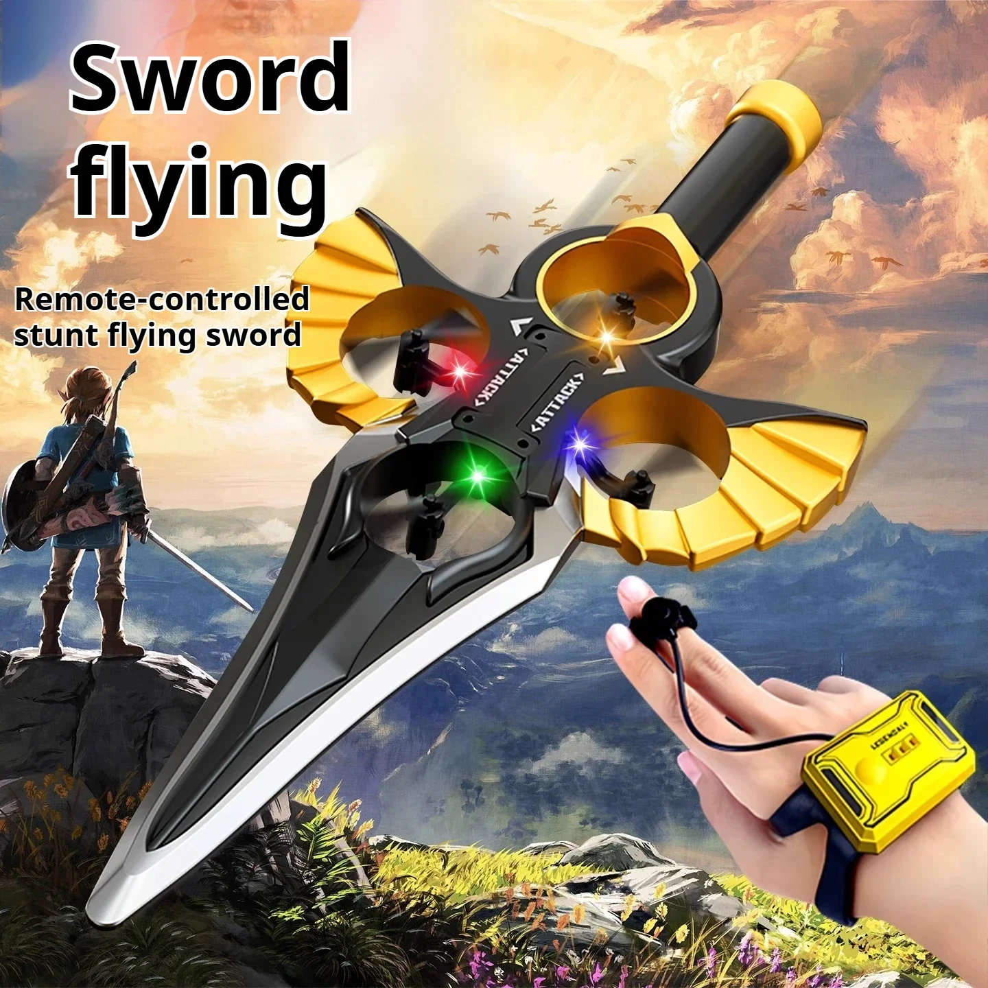 

Sensory Sword Flying Remote Control Sword Toy Drone Sword Comes to Plane Boy Toy 2025 New Induction Flight