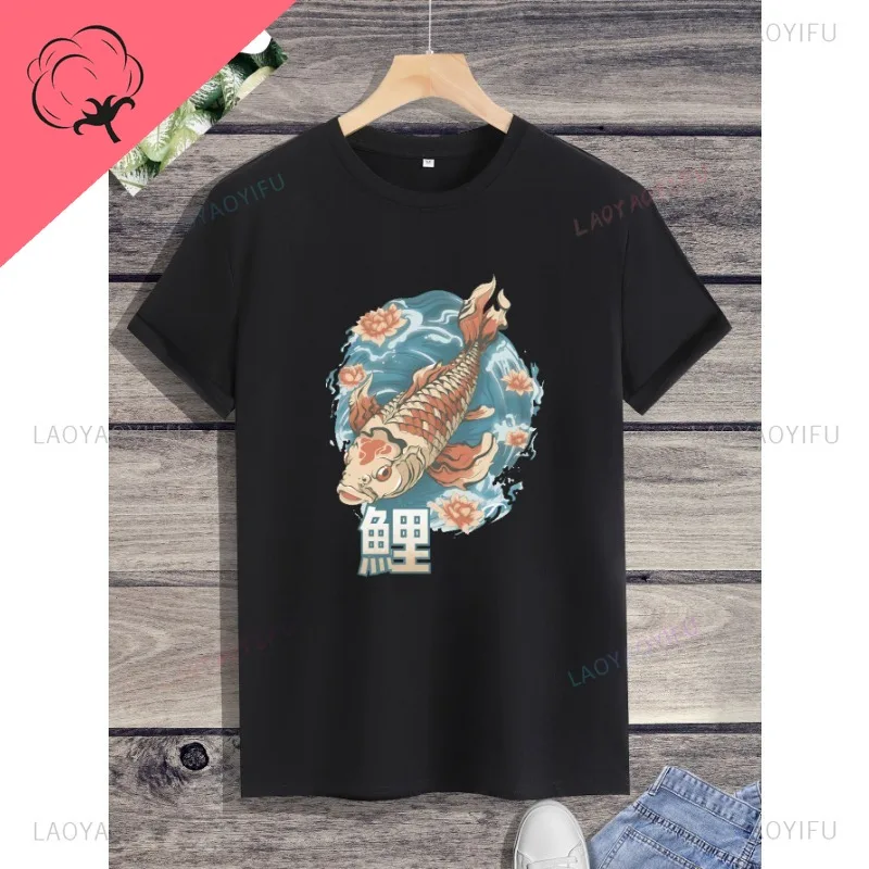 Streetwear Classic Japanese Style  Animated Drawing T Shirts Cotton Unisex Shirt Summer  Loose Short Sleeve O-neck Hot Sale