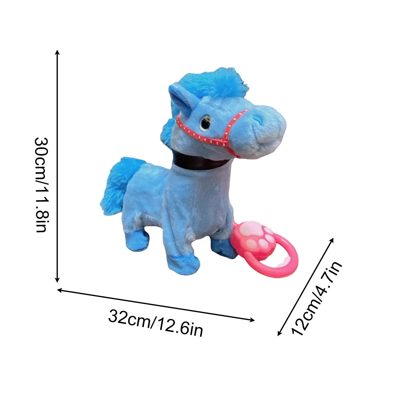 Per soggiorno Cavallo elettrico per animali domestici Compagno educativo interattivo Giocattolo elettrico per bambini Cavallo da passeggio per adolescenti in età prescolare