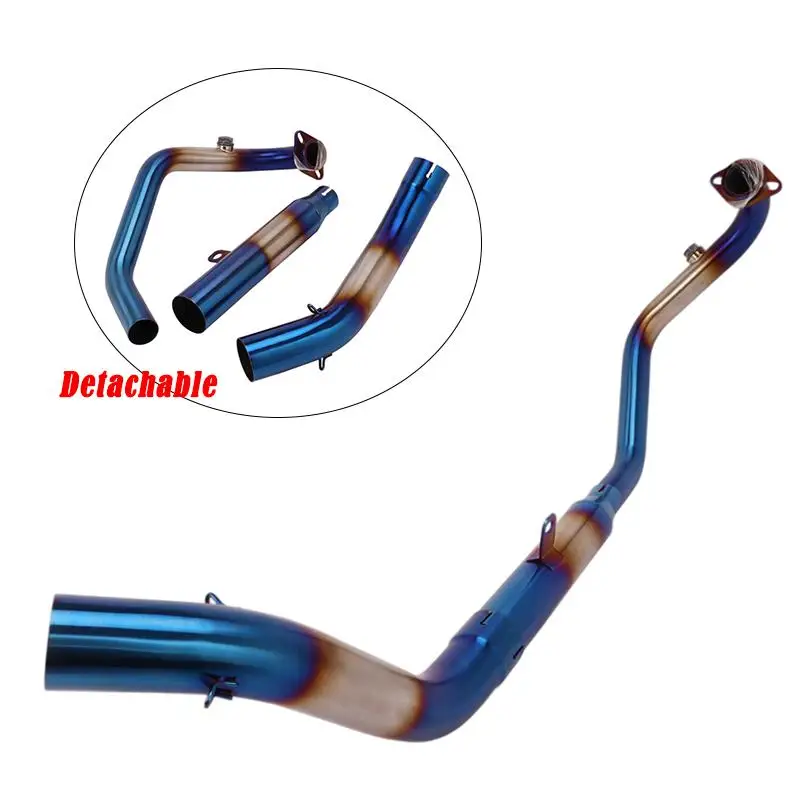 51mm For CF-Moto NK250 NK300 250SR 300SR Motorcycles Exhaust Pipe Header Tube Muffler Stainless Steel Front Link Pipe Slip On