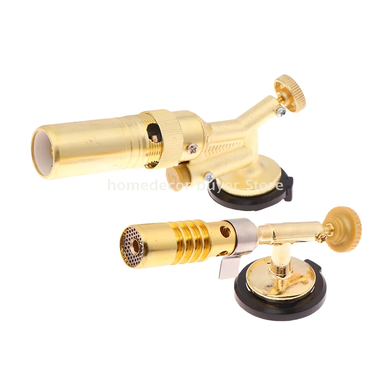 แก๊ส Burner เชื่อมไฟฉายแบบพกพา Blowtorch ทองแดงสูงอุณหภูมิทองเหลืองแก๊สไฟฉาย Brazing SOLDER เชื่อม Plumb เครื่องมือ
