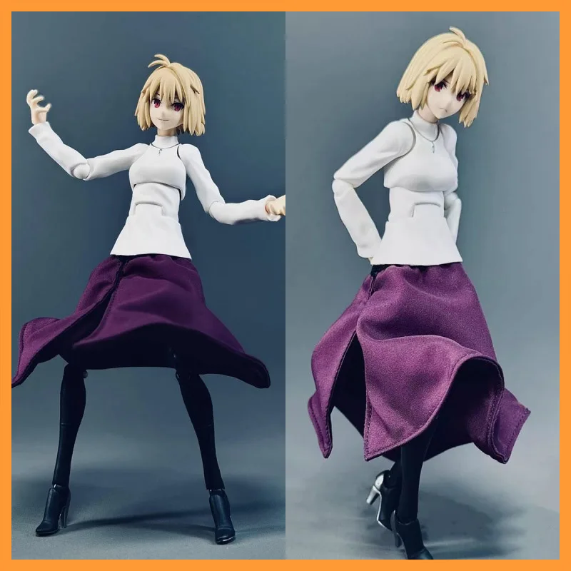 

1/12 Scale High Quality Purple Split Fabric Skirt With Customizable Design Fit 6inch Action Figure Model Toys ﻿