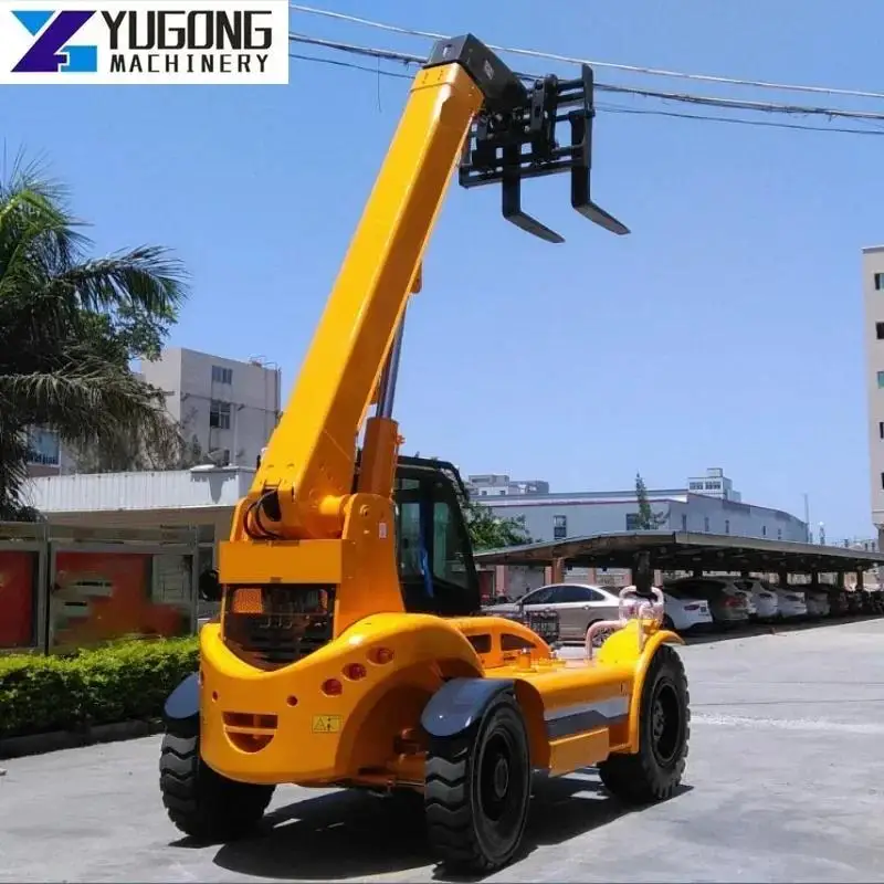 YG China Multifunctional Telehandler Forklift Widely Using Diesel Enginee 4 Ton Telescopic TeleHandler Sale for United States