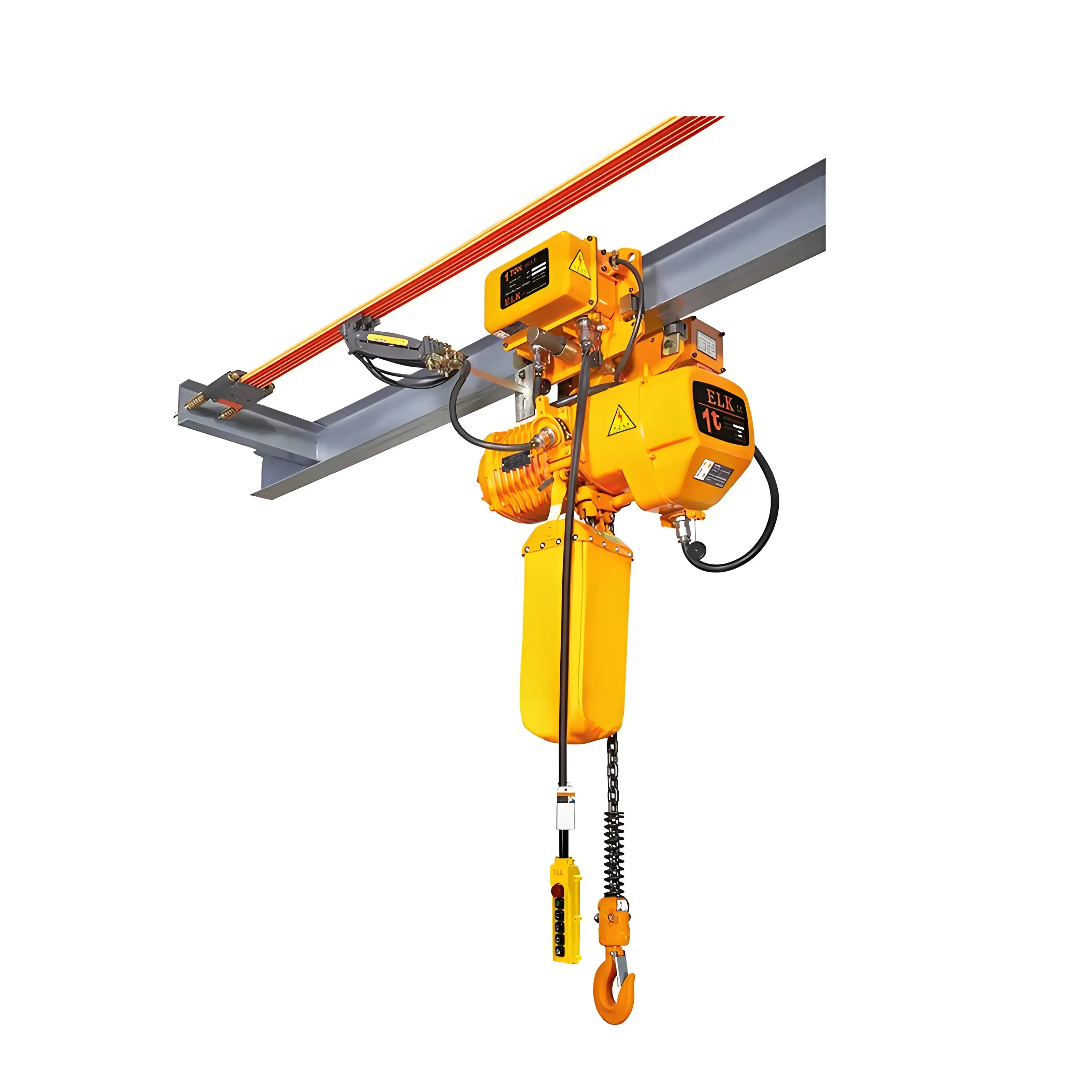 Electric Chain Hoist ER2 380v 220v Heavy Load Crane 1 Ton 2Ton 3Ton 5 Ton M5 Electric Hoist