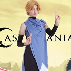 Anime Castlevania Sypha Belnades Cospaly Costume Game Carnival Party Dress Suit Halloween Uniform Blue Outfit For Woman Girls