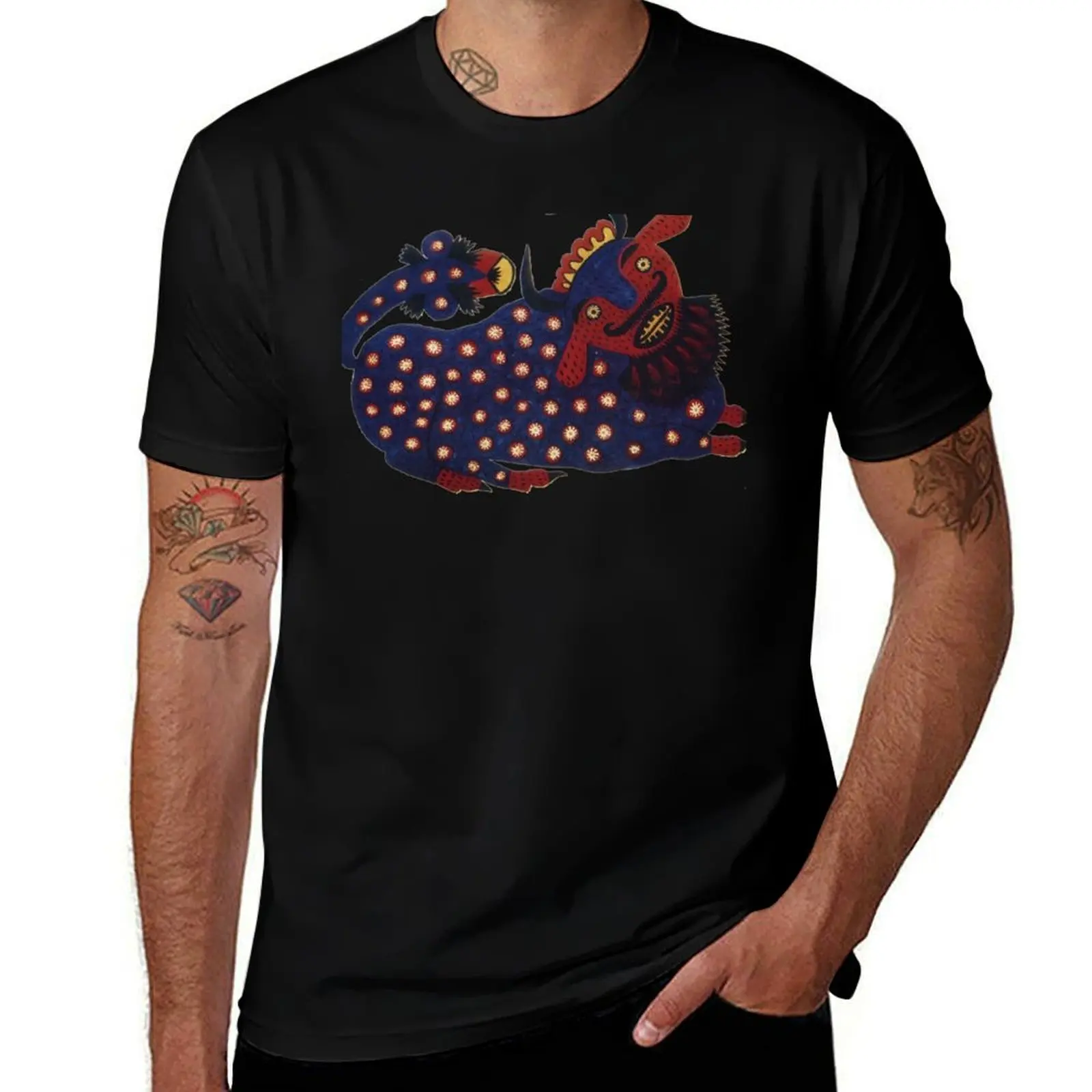

Maria Prymachenko Blue Ox 1947 T-Shirt Anime t-shirt baggy shirts cheap stuff boys animal print mens t shirts top quality