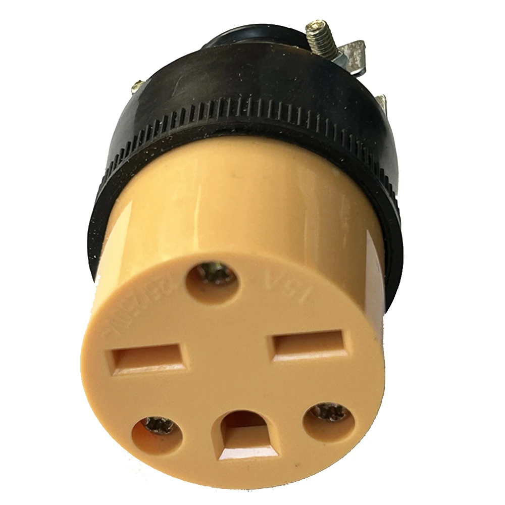 American 15A NEMA 5-15P 6-15P US Industry Waterproof Wiring Plug Connector Detachable Assembly In-line Power Cord Plug 125V