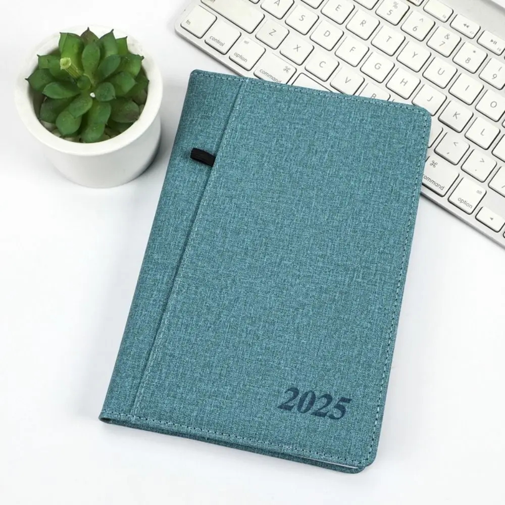 Cuaderno planificador A5 2025, 156 páginas de papel, cuadernos diarios 2025, cuaderno de negocios grueso multifunción