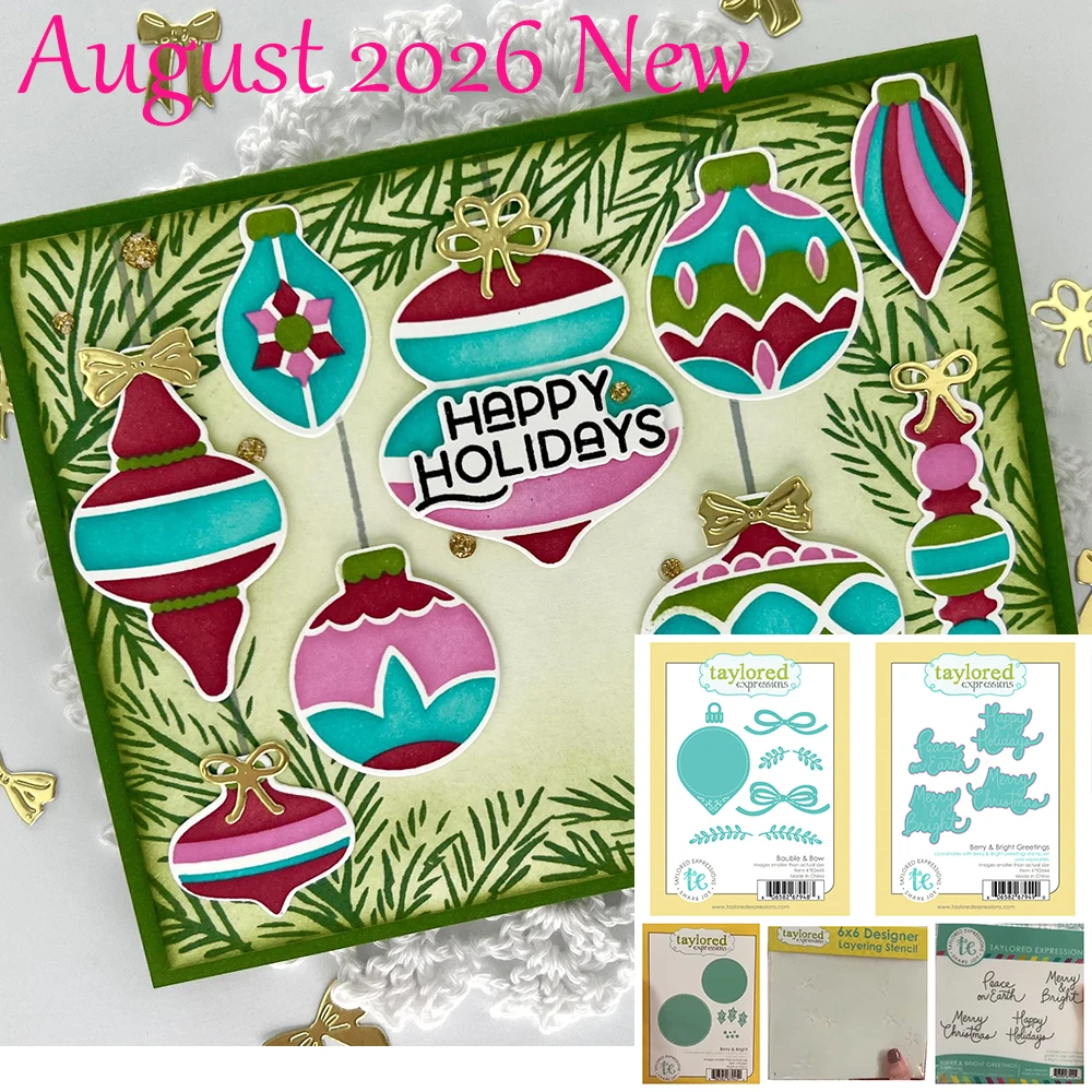 Taylored Porch Goose Die Set Metal Cutting Dies Stamps Stencils August 2026 New for DIY Scrapbooking Greet Cards Handmade Gift
