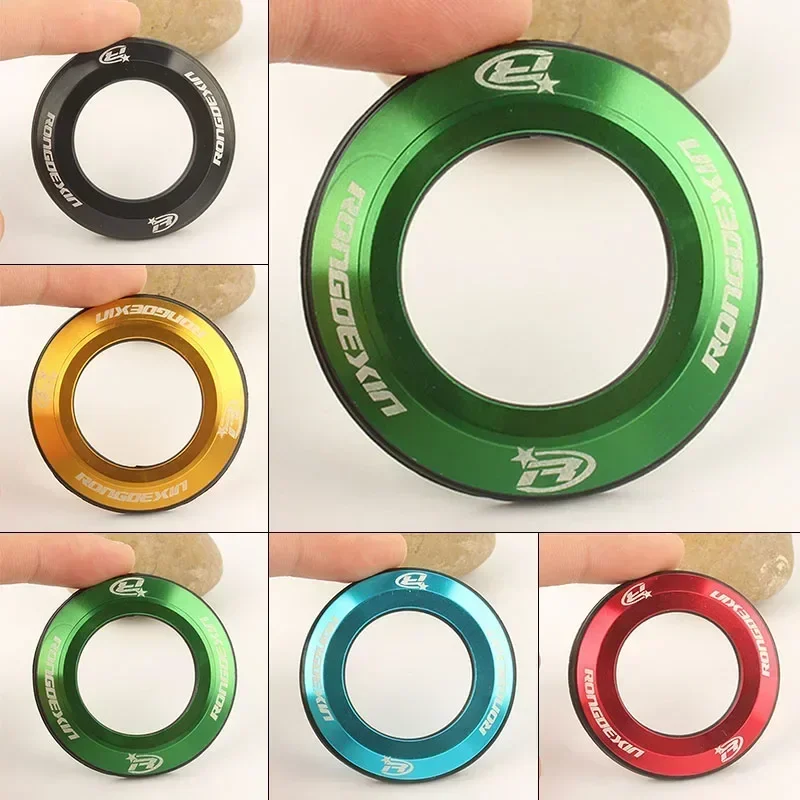 Bicycle Earphone Cap 28.6 Mm Aluminum Alloy Universal Diameter MTB Bike Top Case Flat Cover Metal Headset Cap Gasket Ring Seal