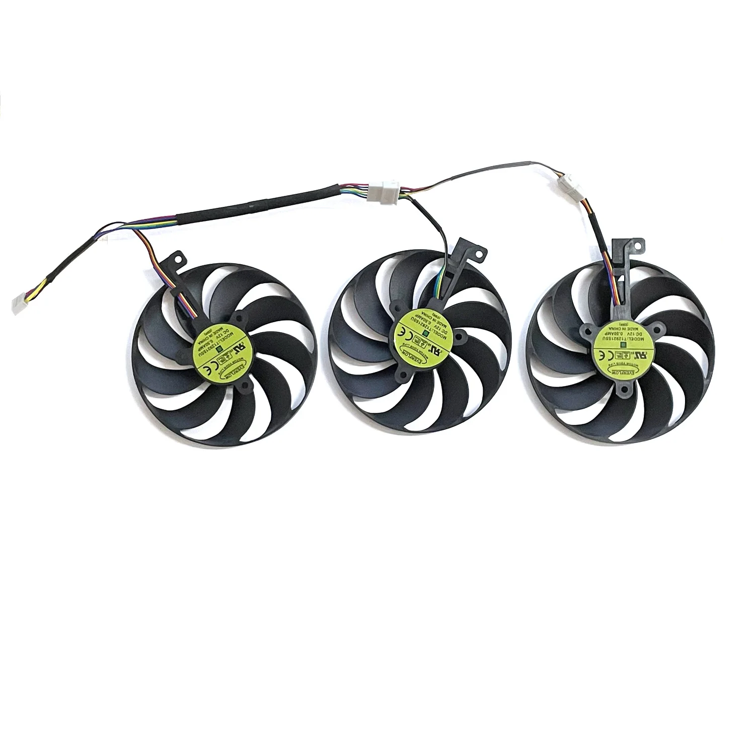 ASUS RTX2070 ROG Strix-Geforce RTX 2060 Super 2080 Ti RX 5600 XT RX 5700XT 그래픽 카드 팬용 87mm T129215SU DC 12V 0.5A 7 핀