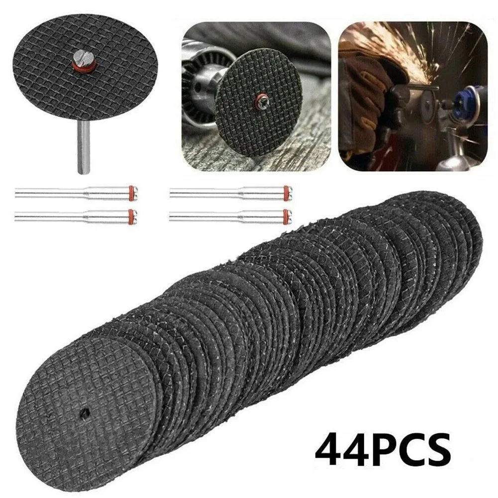

40pcs 32mm Abrasive Cutting Disc With 4pcs Mandrel Grinding Cut-Off Saw Circular Blade Wheels For SDremel Rotary Tool