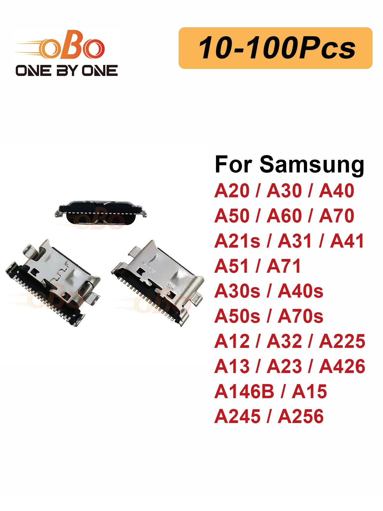 10-100Pcs Charging Port Dock Plug For Samsung A20 A30 A40 A50 A60 A70 A12 A32 A13 A23 A15 USB Charger Connector Socket Repair