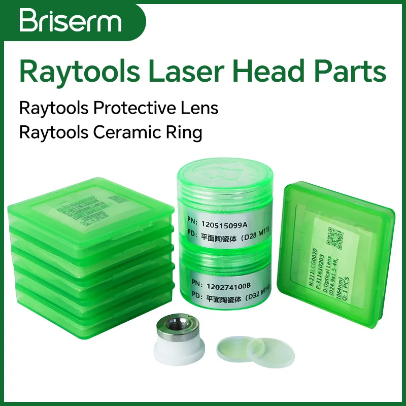 Raytools Laser Head Parts 27.9x4.1 37x7 30x5 Laser Protective Lens Raytools Ceramic Laser Ring D28 D32 M11 M14 BT240 BM110 114