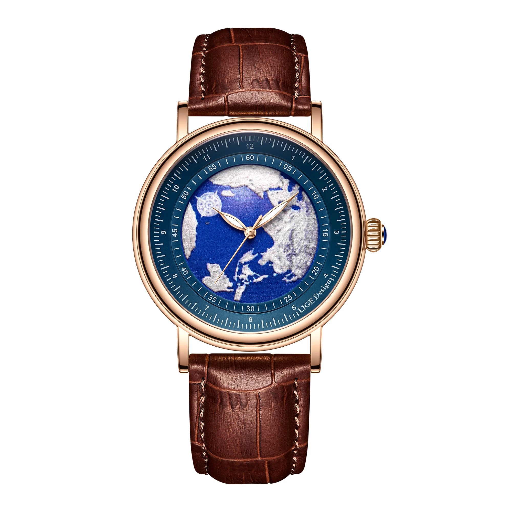 LIGE Luxury Waterproof Quartz Wristwatch for Men