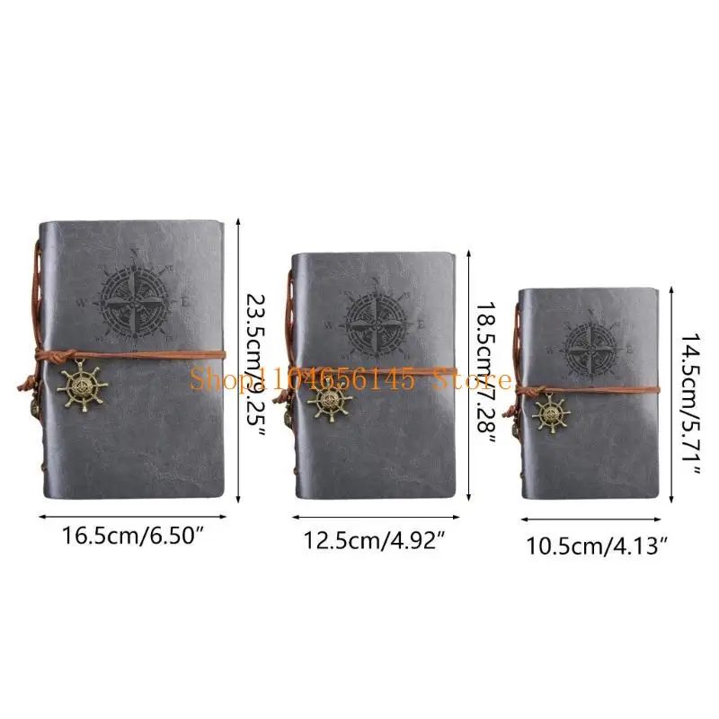 دفتر مجلة 5ASD Leather Journal ، دفتر ملاحظات قابل لإعادة التعبئة 150 صفحة فارغة مجلة Leaf Journal