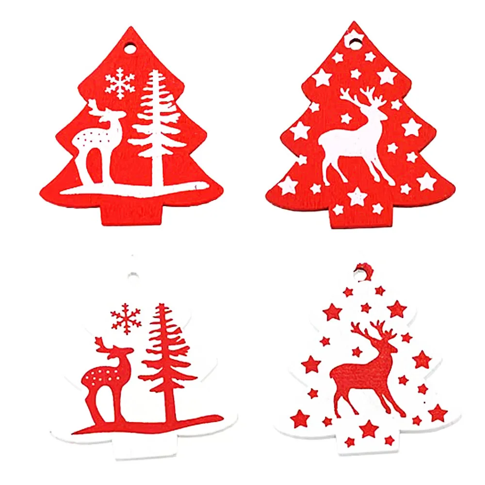 

25 шт., декоративные подвески из натурального дерева, 35 мм