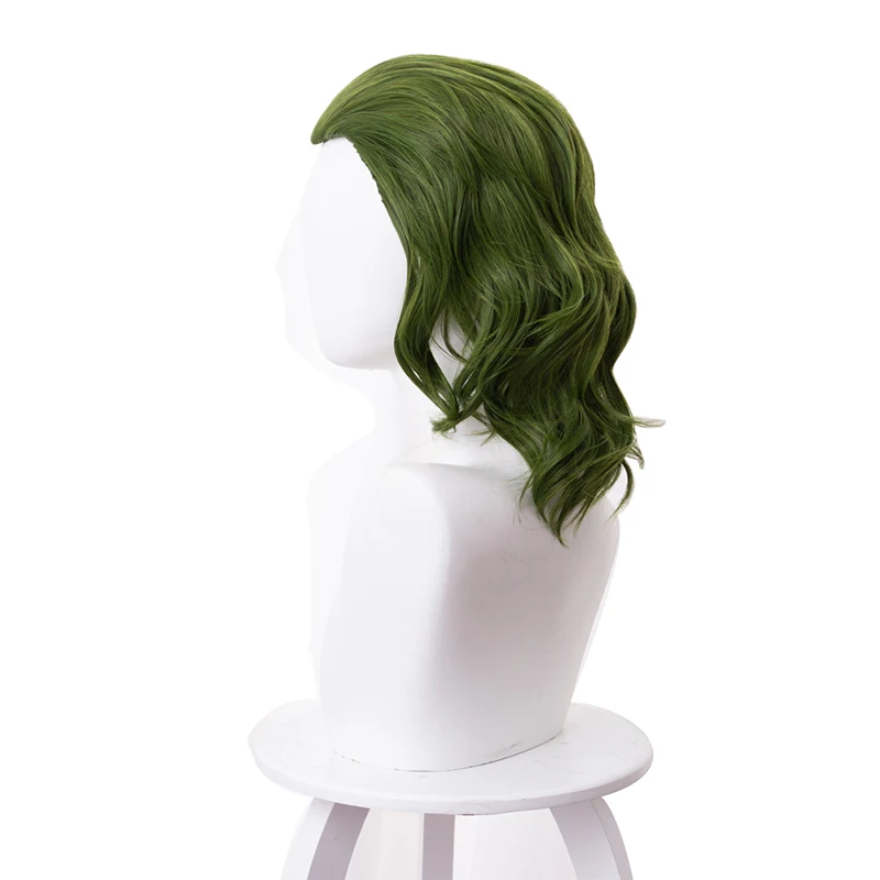 Origin Movie Clown Wig Cosplay Costume Joaquin Phoenix Arthur Fleck Curly Green Heat Resistant Synthetic Hair Wigs - view 3