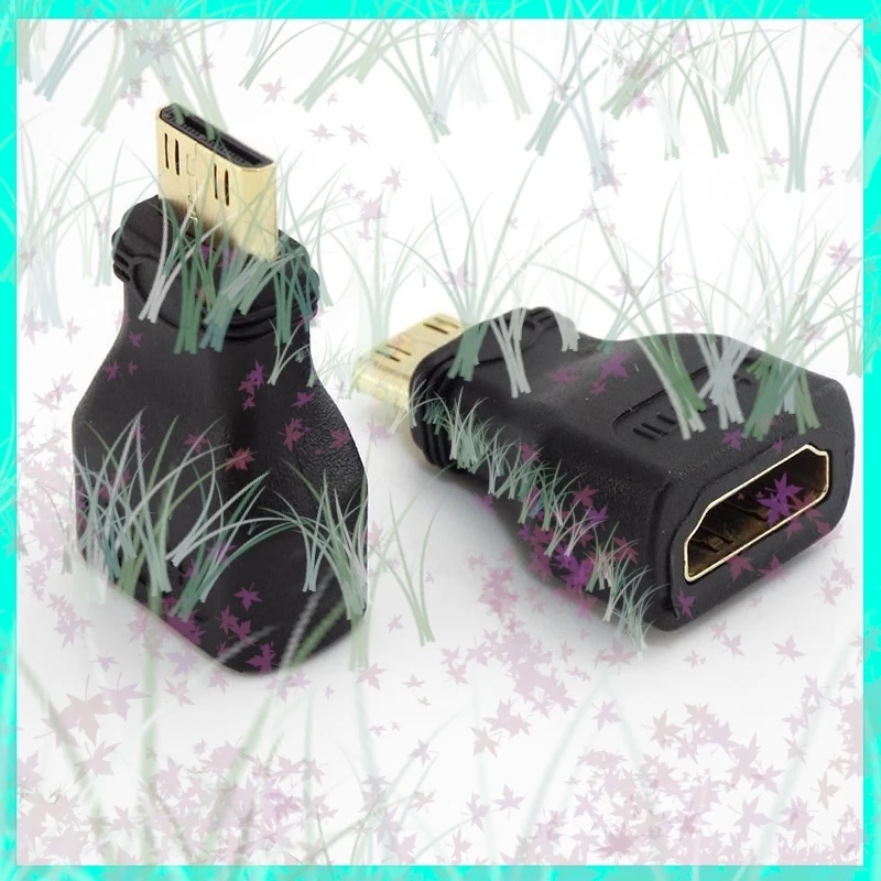 1/2/5pcs Mini HDMI-compatible  Converter Male To Standard Extension Cable Adapter Female to Male Convertor Gold-Plated 1080P E3