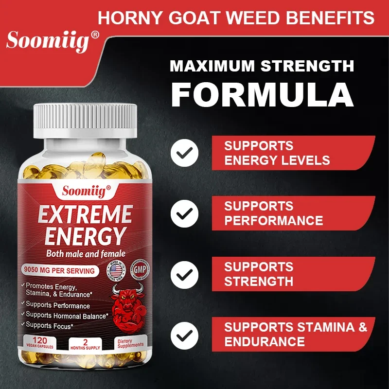 Extreme Energy - Maximum Strength, Reduced Fatigue, Motivation, Focus, Alertness - Natural Energy Supplement for Men & Women