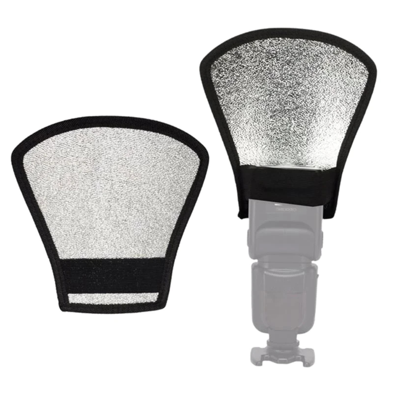 2-in-1 กล้องสะท้อนแฟลช Softbox สองด้านภาพแสงแฟลชแผงกระจายแสงสำหรับกล้องยี่ห้อส่วนใหญ่