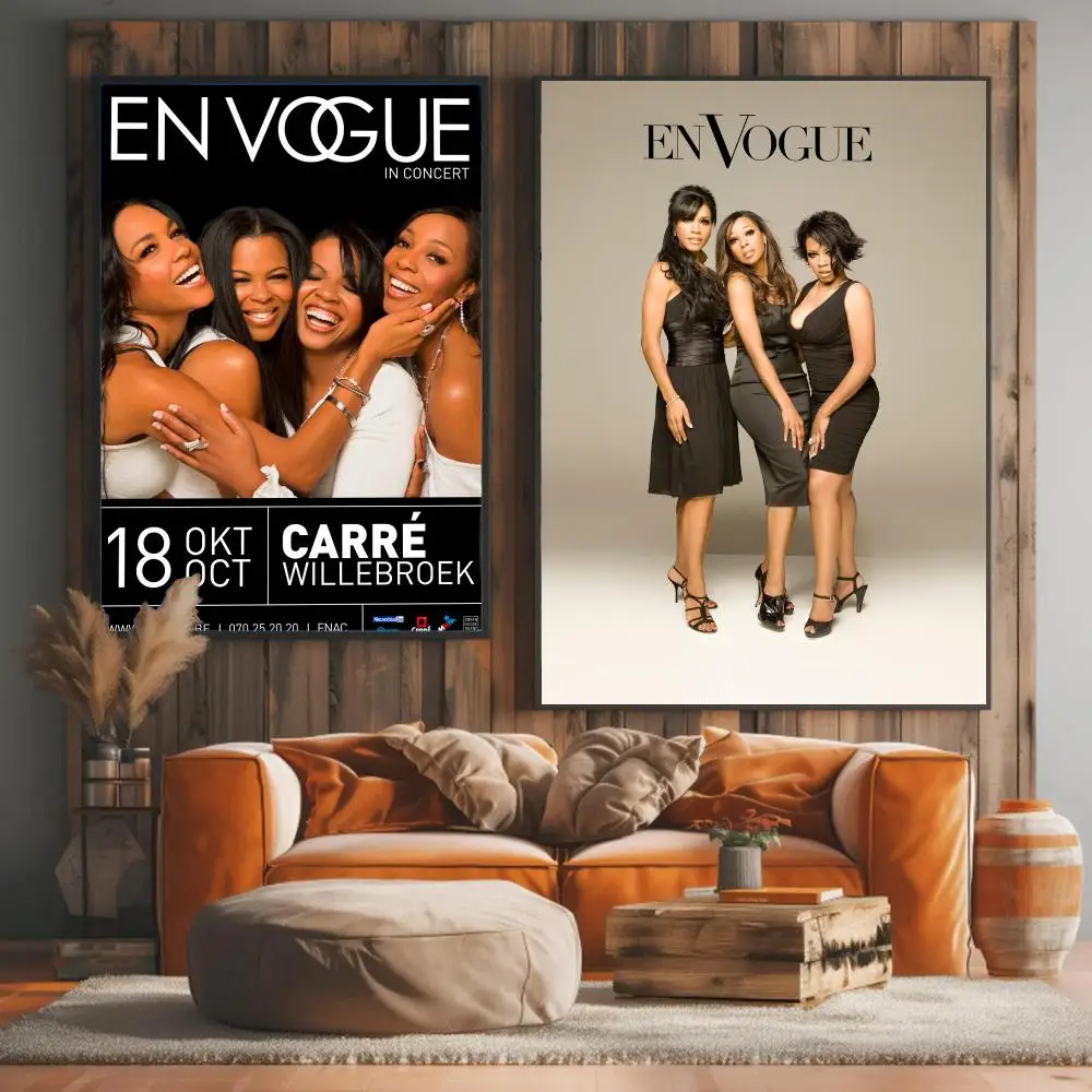 band E-En Vogue-E Painting Calligraphy Elegant Botanical Decor for Living Room Modern Interior Design