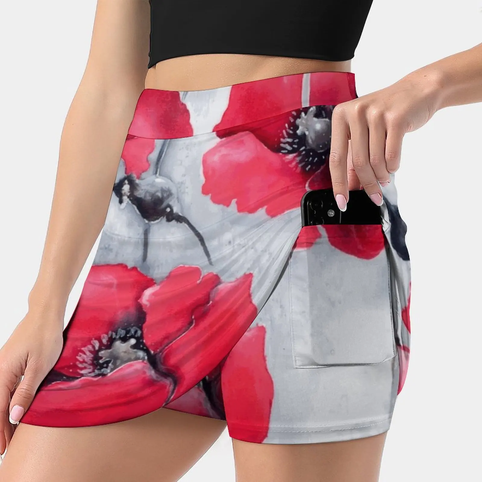 

Poppies By Eva Korean Fashion Skirt Summer Skirts For Women Light Proof Trouser Skirt Poppy Artbyeva Flowerpower Nature