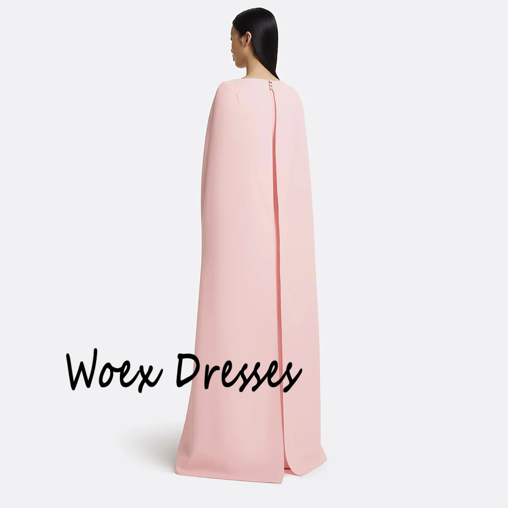 Sukienka wieczorowa z dekoltem w kształcie litery O, różowa, prosta, do ziemi, z aplikacjami, trenem zamiatającym, sukienka na przyjęcie, syreni krój, długość do podłogi, suknia balowa, model 2025.