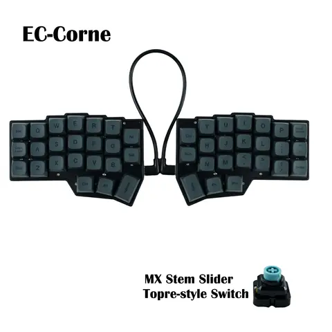 Topre Switch EC Corne Split Ergonomics Capacitive Keyboard Wired MX Slider Adapter VIAL fully programmapble